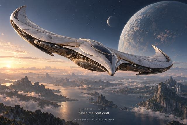 47 · Avian crescent craft